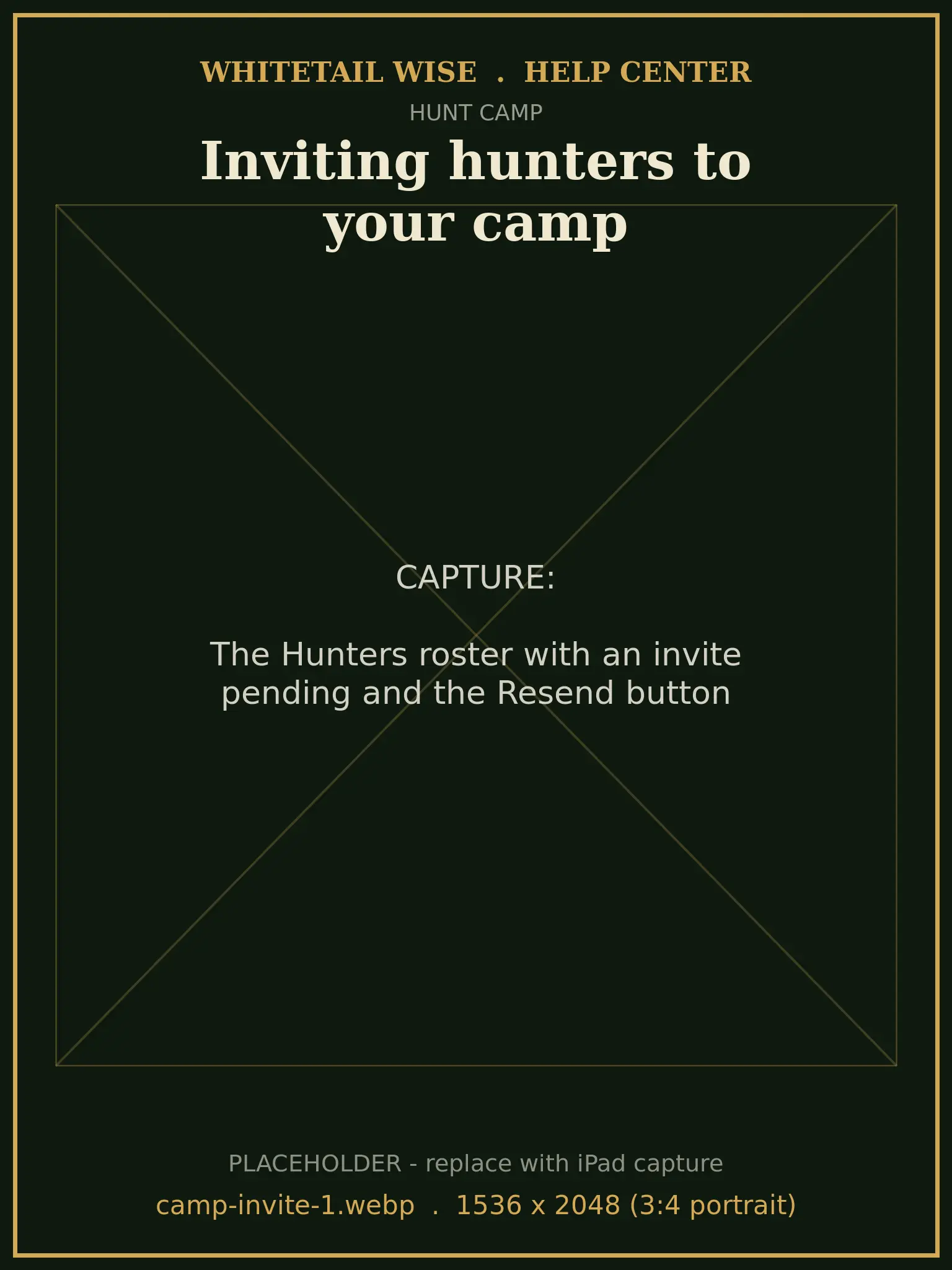 The Hunters roster with an invite pending and the Resend button